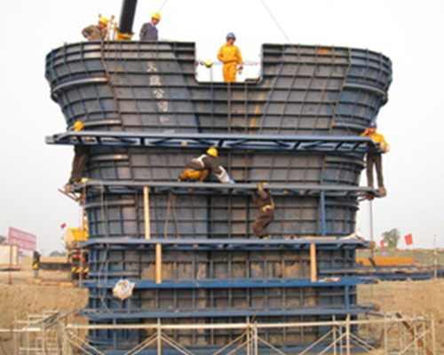 雙曲線墩柱模板